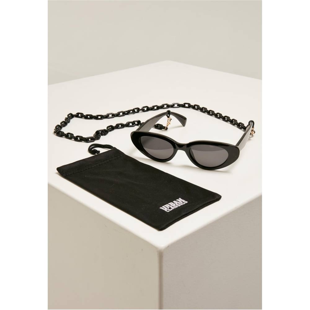 Urban Classics - Puerto Rico With Chain Sunglasses - Black